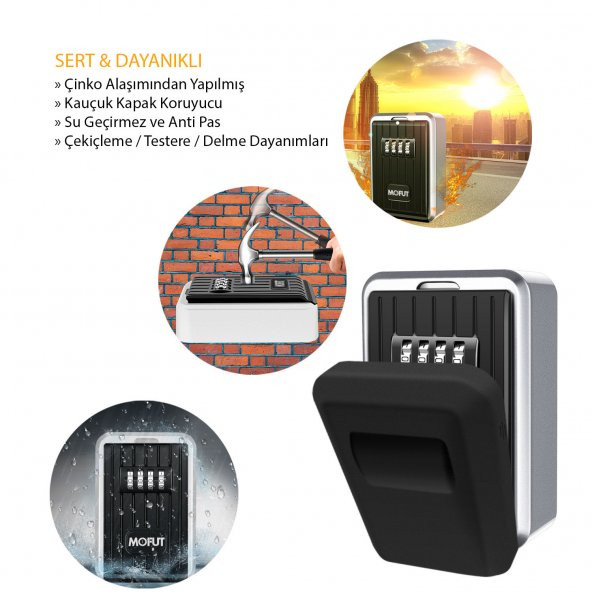 Mühlen Safe Key 6 Şifreli Çelik Kasa Anahtar Kasası Kutusu Anahtarlık - 2