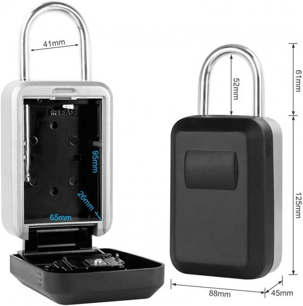 Mühlen Safe Key 7 Şifreli Çelik Kasa Anahtar Kasası Kutusu Anahtarlık - 2