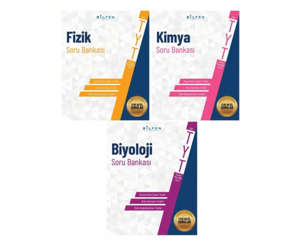 Bilfen Tyt Fizik , Kimya, Biyoloji Soru Bankası Seti - 1