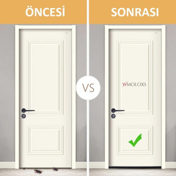 Kapı Altı Rüzgar Soğuk Önleyici Rüzgarlık Isı Koku Ses Yalıtım İzolasyonu Böcek Kapı Altlığı - 4