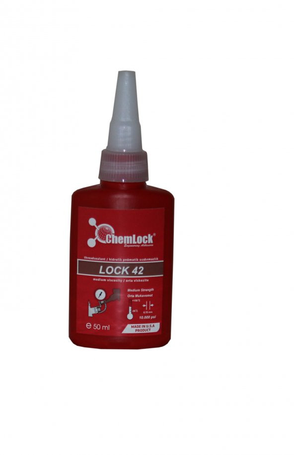 Chemlock Lock 42 Yüksek Basınç Sızdırmazlık Ürünü 50ml.