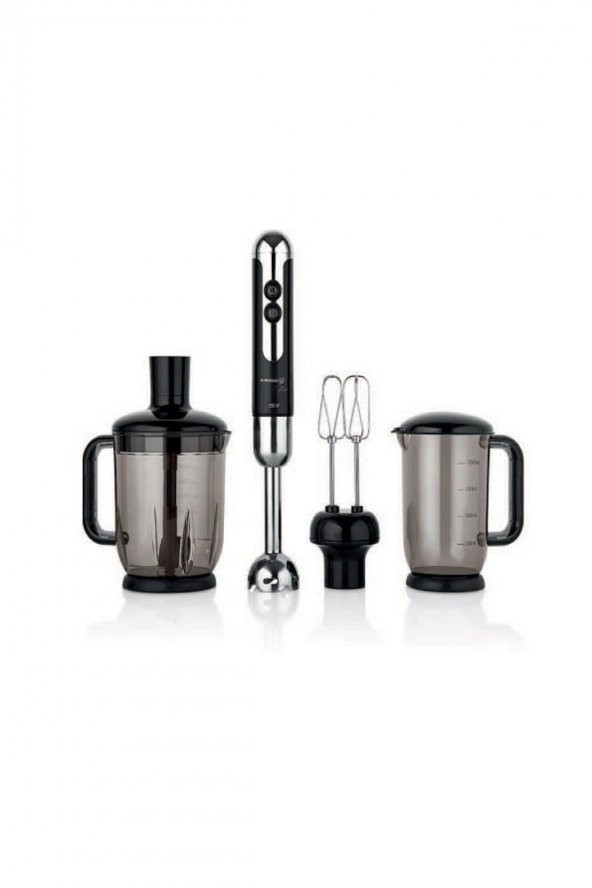A447-10 KORKMAZ MİA MEGA BLENDER SET SİYAH - 1
