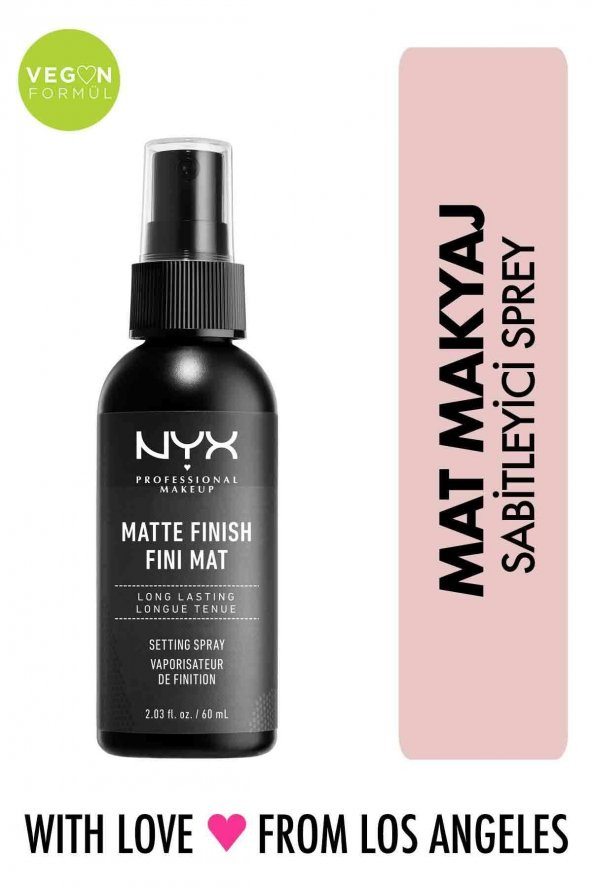 NYX Setting Spray Matte 79 gr Mat Görünüm Veren Makyaj Sabitleyici
