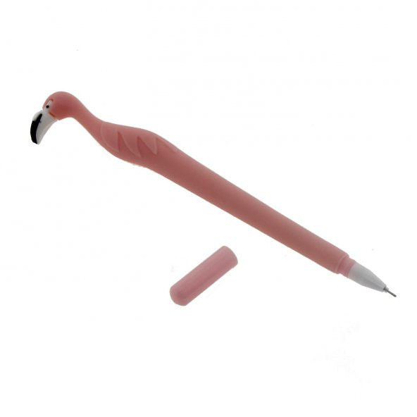 2 Adet Flamingo Tükenmez Kalem Pembe Beyaz - 3