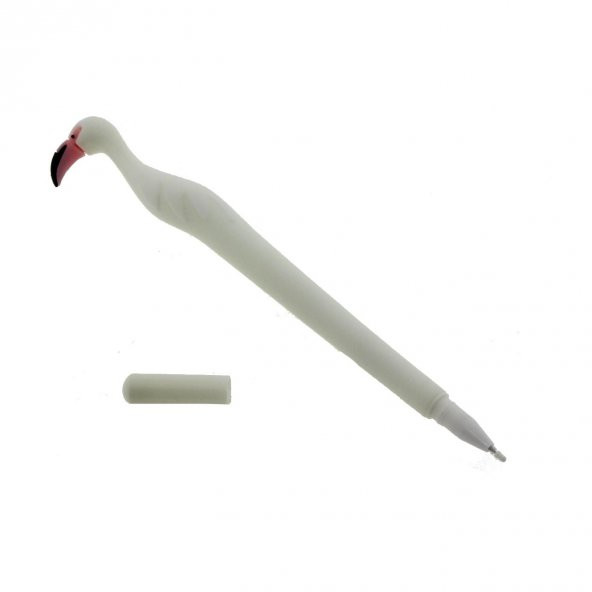2 Adet Flamingo Tükenmez Kalem Pembe Beyaz - 5