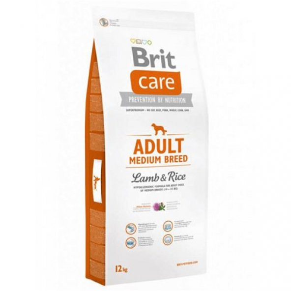 Brit Care Adult Medium Kuzu Etli Orta Irk Yetişkin Köpek Maması 12 Kg