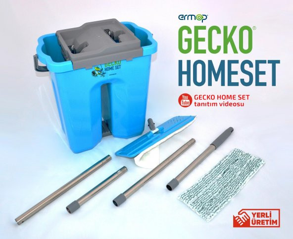 Ermop Gecko Home Tablet Mop Temizlik Seti + 1 Yedek Mop