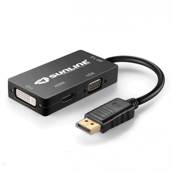 Sunline 170629 Mini DP-HDMI/VGA/DVI Dönüştürücü - 2