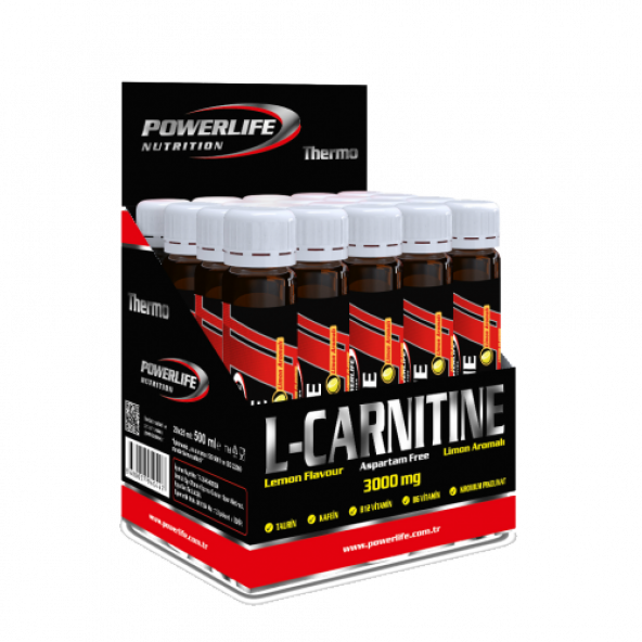 power life l carnitine PTTAVM: POWERLİFE L CARNİTİNE 3000 MG LİMON 20 ADET (25 ML)