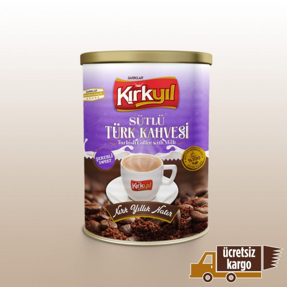 Kırkyıl Sütlü Türk Kahvesi Şekerli 250 gr