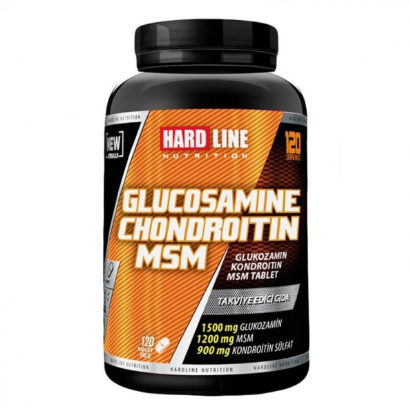 Hardline Glucosamine Chondroitin Msm 120 Tablet Eklem Tedavi Desteği Yüksek Hammadde Kalitesi