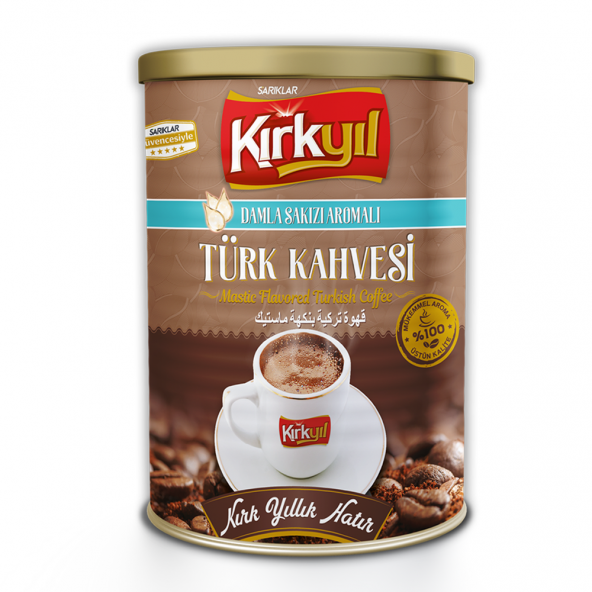 Kırkyıl Damla Sakızlı Türk Kahvesi 250 gr Teneke Kutu