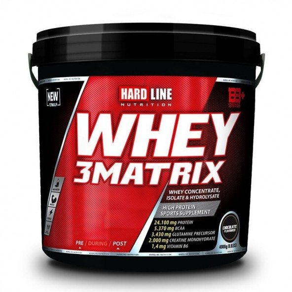 Hardline Whey 3Matrix 4000 Gr Protein Tozu Ekonomik Boy Yüksek Hammadde Kalitesi