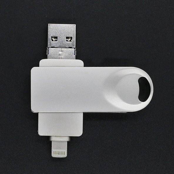 Mars 128 GB iPhone Lightning ve Micro USB Cihazlar için USB Bellek