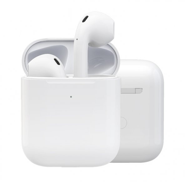 Native Audio Airpods2 TWS Bluetooth 5.0 Kablosuz Kulaklık (Kablosuz Şarj, Gerçek Şarj Göstergesi, Kulak Sensörü)