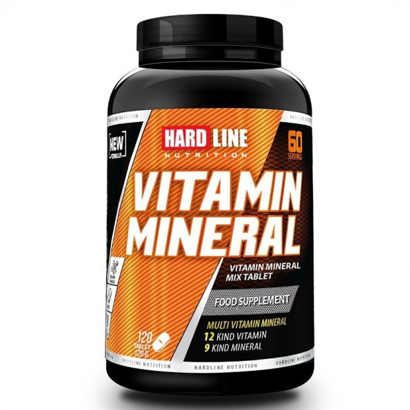 Hardline Vitamin Mineral 120 Tablet Yüksek Hammadde Kalitesi