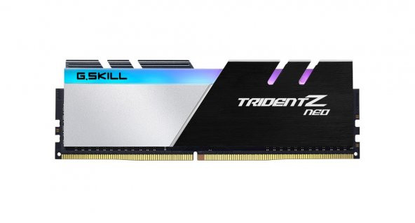 GSKILL Trident Z Neo RGB 64GB (2x32) DDR4 3200Mhz CL16 AMD Ryzen Uyumlu (F4-3200C16D-64GTZN) - 3