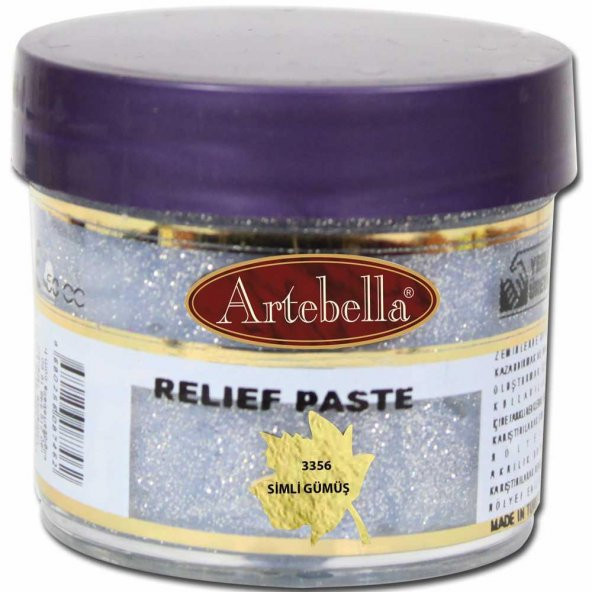 Artebella Rölyef Pasta 335650 Simli Gümüş 50 ml