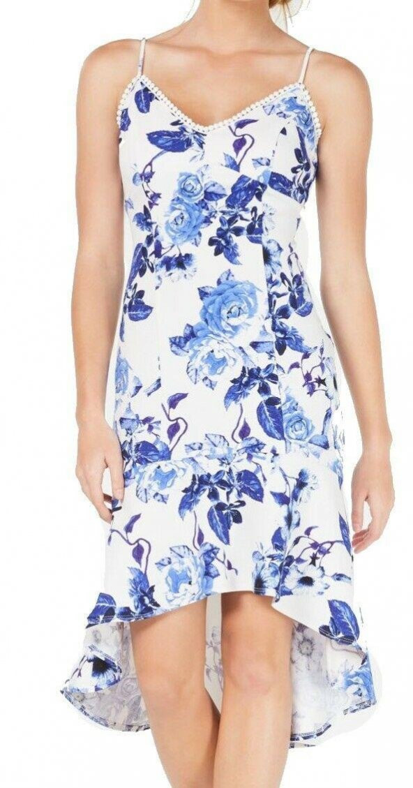 Jump Apparel Bayan Beyaz Çiçek Desenli Fırfırlı Elbise - 3