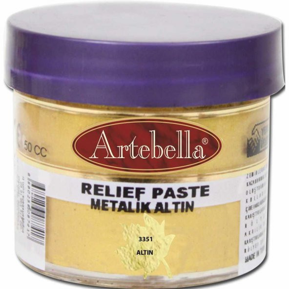 Artebella Rölyef Pasta 335150 Metalik Altın 50 ml