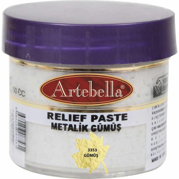 Artebella Rölyef Pasta 335350 Metalik Gümüş 50 ml
