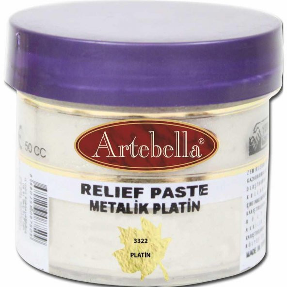 Artebella Rölyef Pasta 332250 Metalik Platin 50 ml