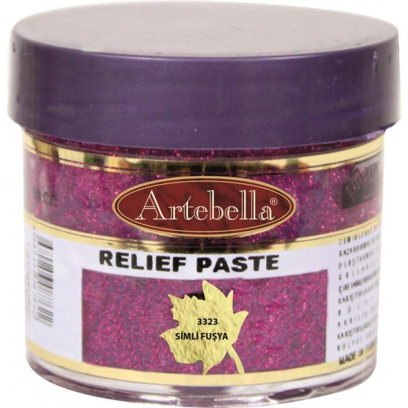 Artebella Rölyef Pasta 332350 Simli Fuşya 50 ml