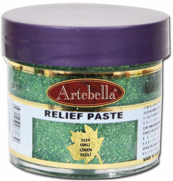 Artebella Rölyef Pasta 332450 Simli Çimen Yeşili 50 ml