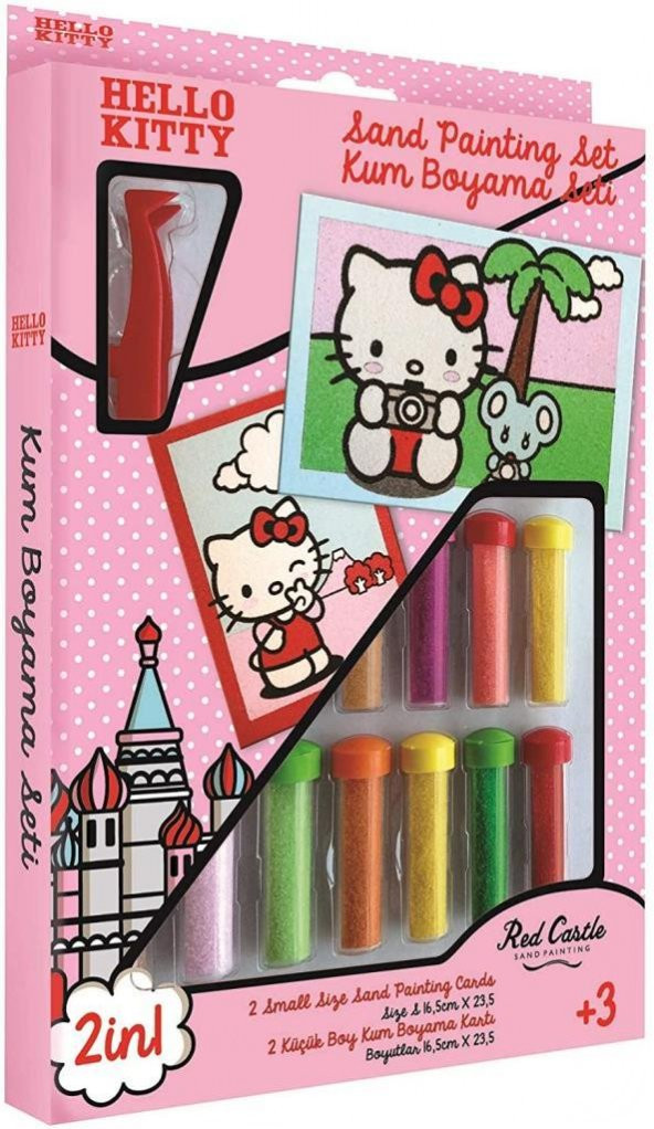 Red Castle Disney İkili Kum Boyama Seti Hello Kitty