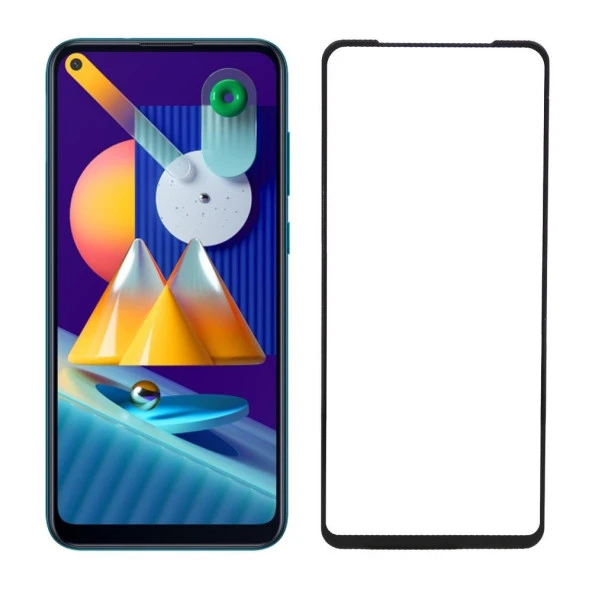 Samsung Galaxy M11 5D Seramik Tam Kaplayan Ekran Koruyucu Cam - 1