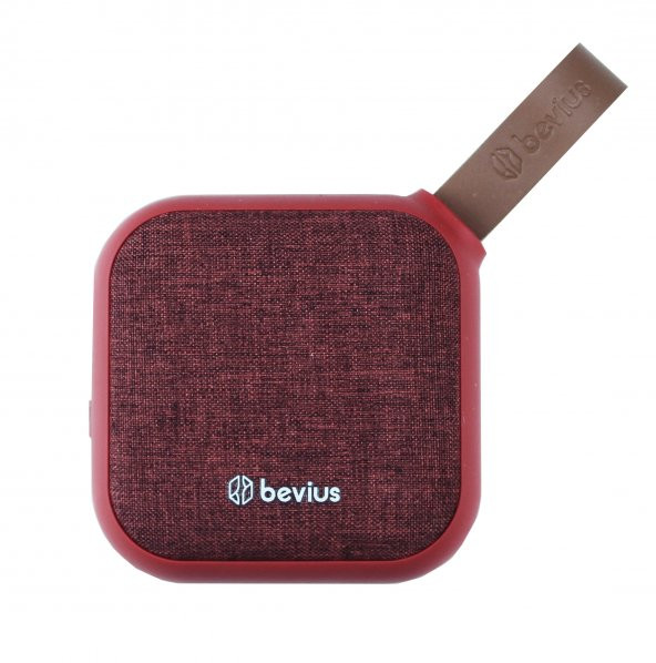 bevius - Yüksek Kalite Taşınabilir Bluetooth  Hoparlör - Kırmı
