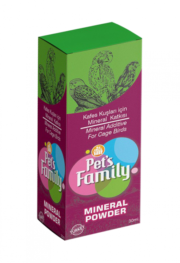 Pets Family Minerals Kuş Minerali 30 ml