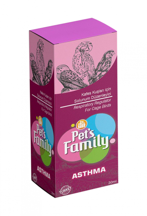 Pets Family Asthma Kuşlar İçin Soğuk Algınlığı 30 ml
