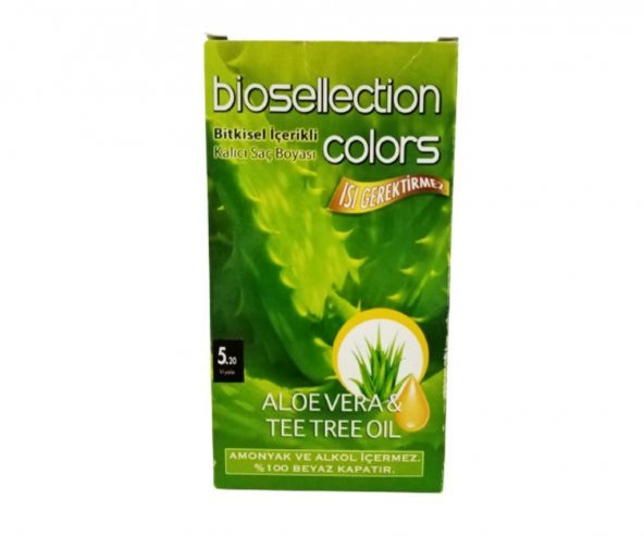 Biosellection Bitkisel İçerikli Kalıcı Saç Boyası 5.20 - Viyole - 1