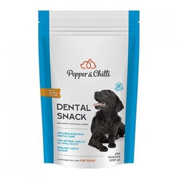 Pepper Chilli Dental Snack Tahılsız Köpek Ödülü 200 Gr