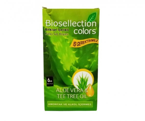 Biosellection Bitkisel İçerikli Kalıcı Saç Boyası 6.46 - Bakır Kızıl