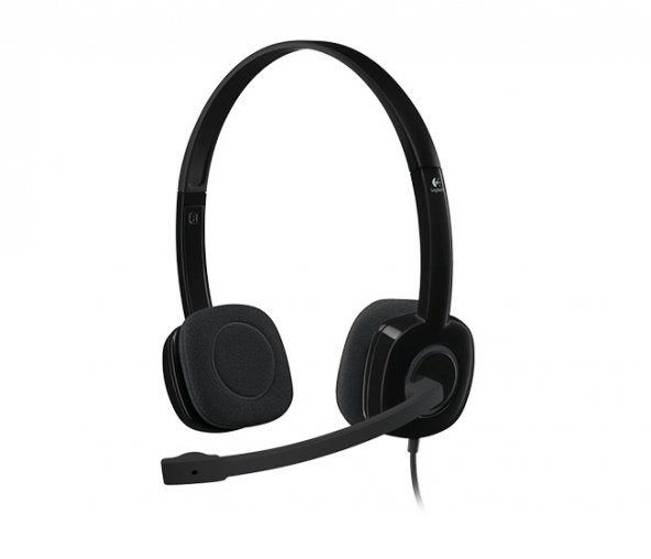 LOGITECH 981-000589 H151 MİKROFONLU KULAKLIK,SİYAH - 5