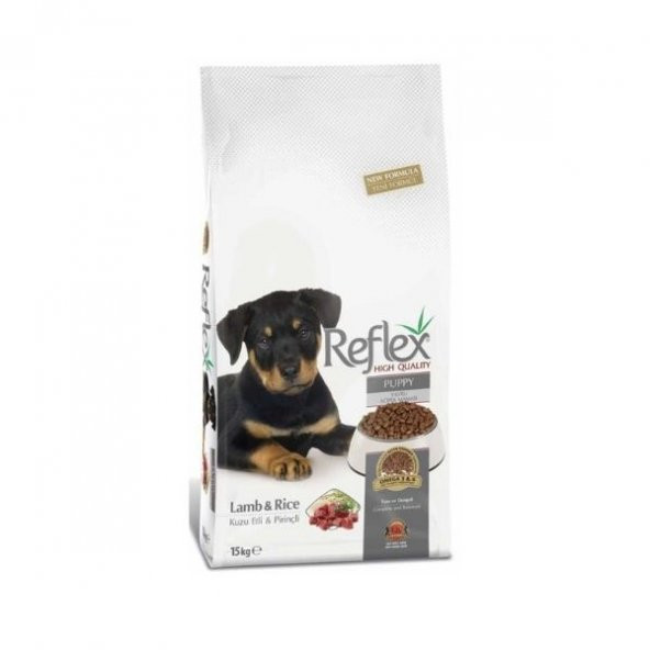 Reflex Puppy Lamb Rice Kuzulu ve Pirinçli 15 kg Yavru Köpek Maması