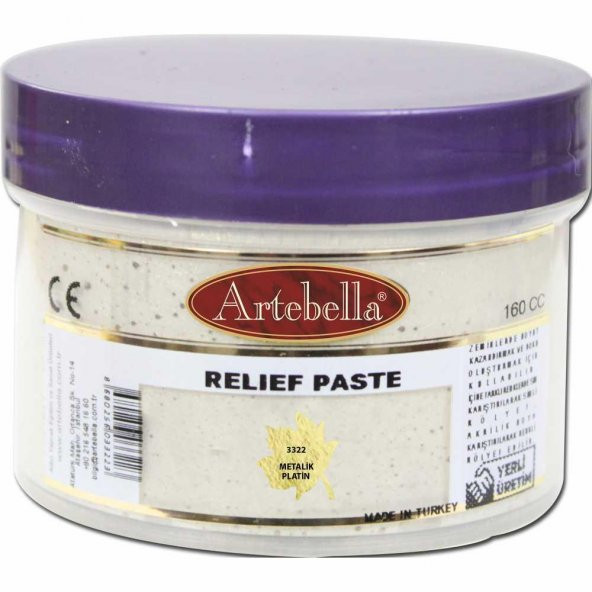 Artebella Rölyef Pasta 3322 Metalik Platin 160 ml