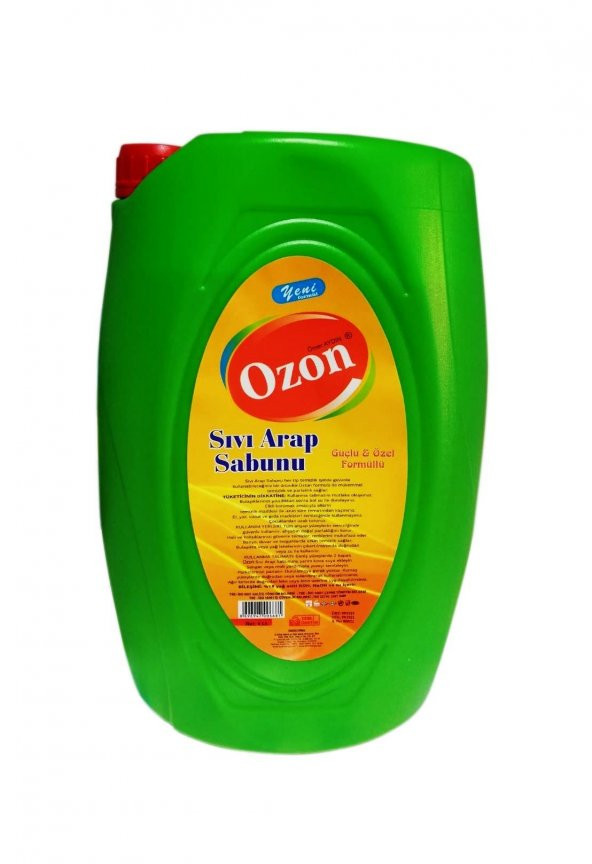 Ozon Güçlü Özel Formüllü Sıvı Arap Sabunu 4000 ML Yeni Formül