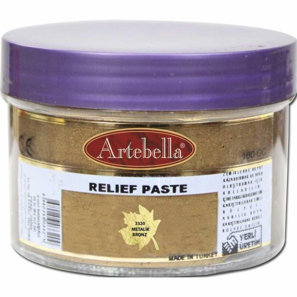 Artebella Rölyef Pasta 3320 Metalik Bronz 160 ml