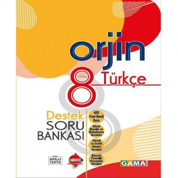 Orjin Yayınları 8. Sınıf Lgs Türkçe Destek Soru Bankası Yni