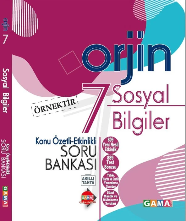 Orjin Yayınları 7. Sınıf Sosyal Bilgiler Konu Özetli-Etkinlikli Soru Bankası Yni