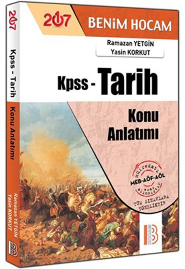 Benim Hocam Yayınları 2017 Kpss Tarih Konu Anlatım Kitabı Klp