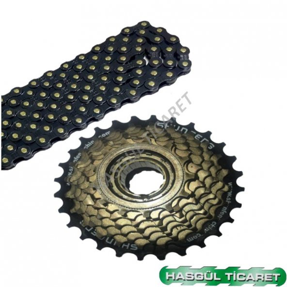 HSGL BİSİKLET ARKA 7 Lİ RUBLE DİŞLİ ZİNCİR SET