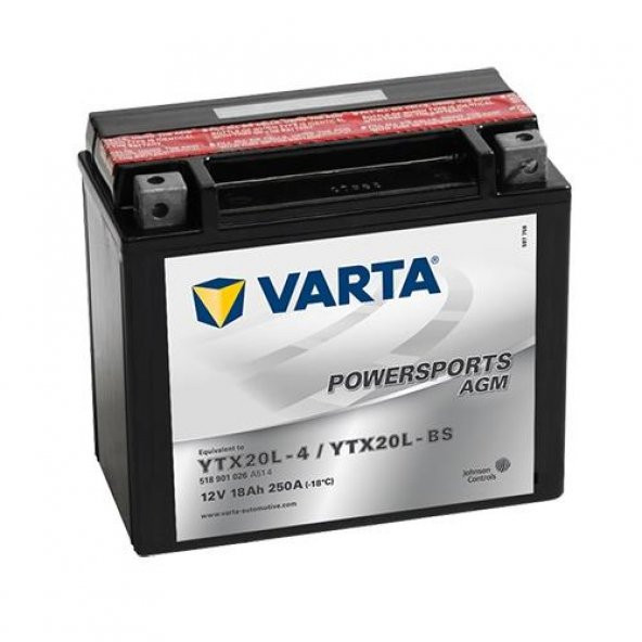 HARLEY-DAVIDSON FAT BOY 11-  Varta Akü Ytx20L-Bs