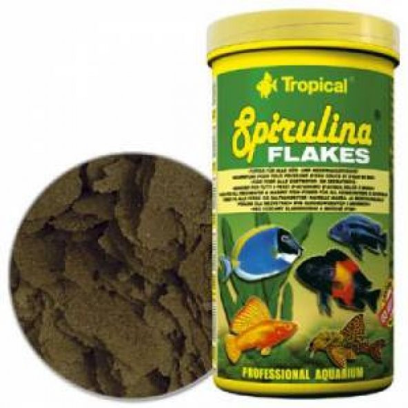 TROPİCAL SPIRULINA FLAKES 250 ml TROPHEUS BALIK YEMI