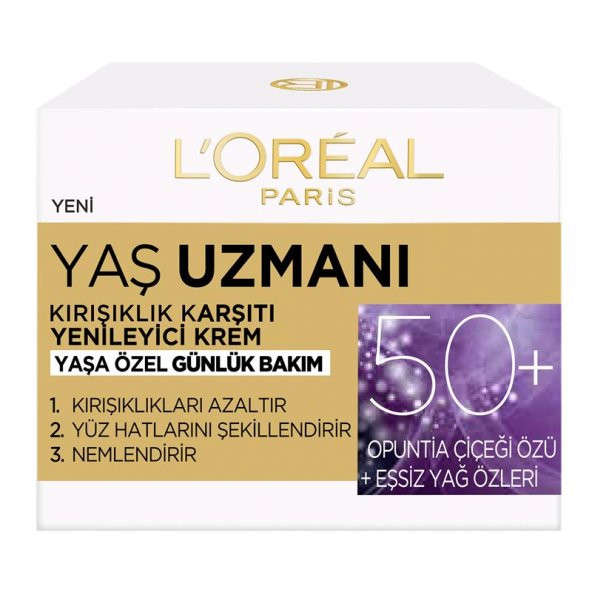 Loreal Paris Yaş Uzmanı 50+ Kırışıklık Karşıtı Yenileyici Krem - 4