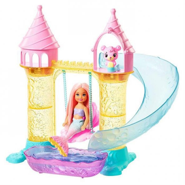 Barbie Dreamtopia Denizkızı Chelsea ve Şatosu Oyun Seti - FXT20
