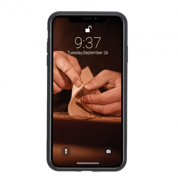 Bouletta Apple iPhone XS Max Uyumlu Deri Arka Kapak G2 Kahve - 2